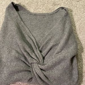 Pink Rose Criss Cross Back Sweater